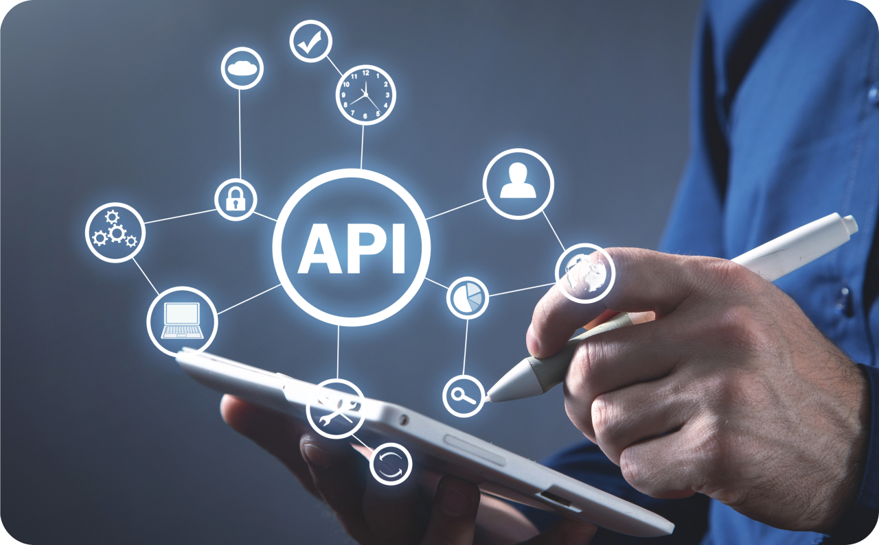 Team working on computers